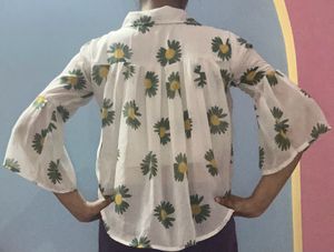 Floral White Top