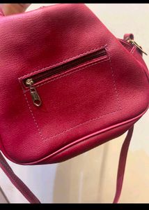 Maroon Handbag With Sling