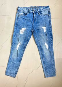 New Distressed Denim Jeans