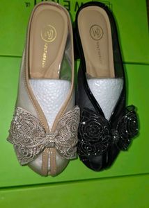 Bow Block Heels Shoes