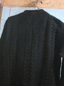Vintage Black Knit Cardigan