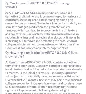 Aritop 0.012% Gel