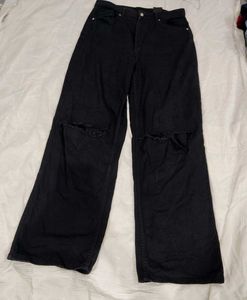 H&amp;m Black Baggy Jeans