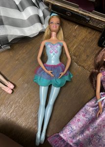 Barbie Doll - Purple Floral Gown