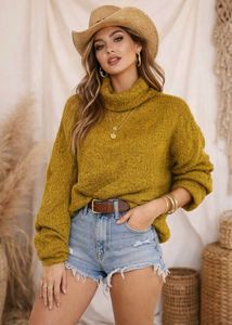 🎁Buy1 Get1 Free Olive Green Turtleneck Sweater C