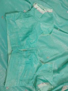 Sky Blue Party Wear Saari