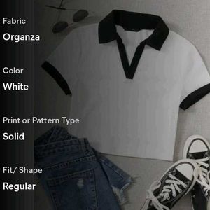 Meet Your New Favorite white Tee with black color