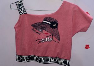 Cute Crop Top For Girls