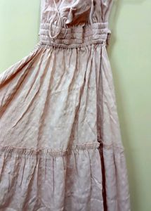 Elegant Pink Midi Dress