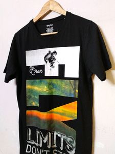 Easy Buy Black round Neck Tshirt Men