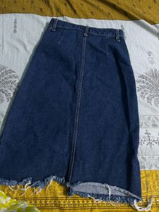 blue denim skirt for women