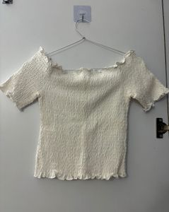Off Shoulder Crop Top