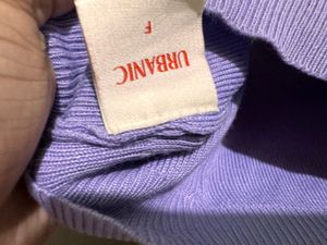 Purple fitted crop top