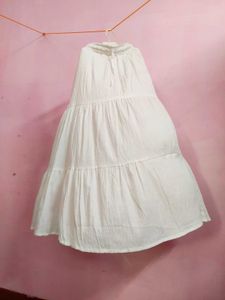 White Long Skirt 🧡
