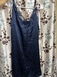 Silk Lace Trim Mini Slip  Lingerie