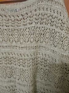 Crochet Knit Oversized Top