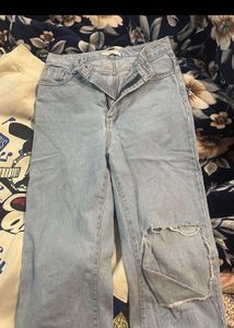 Ripped Light Wash Jeans