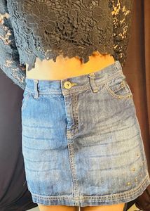 Mini Denim Skirt