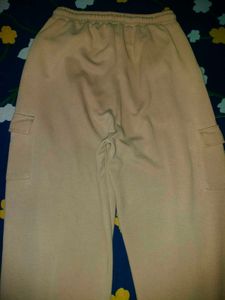 Beige Cargo Sweatpants