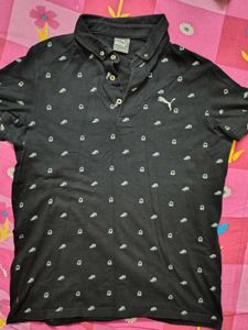 Puma Black Polo Shirt - Size M