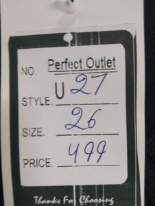 U-27 Size 26 Straight Women Denim Jeans