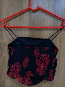 Floral Print Crop Top