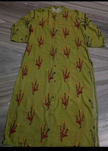 L Size Kurti Set With Embroidery