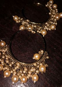 Pearl Hoop Earring.