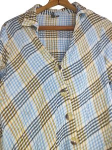 Plaid Button-Up Top