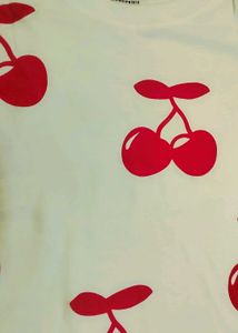Cute Cherry Print Top