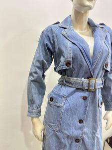 Denim Trench Dress