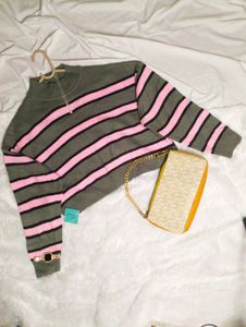 🥀Striped Oversizex Knit Sweater🥀✨