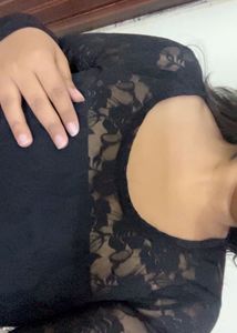 Elegant Black Lace Top