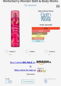 Bbw Winterberry Wonder 10ml sample