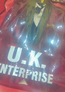 Red Velvet Blazer with Chain Detail