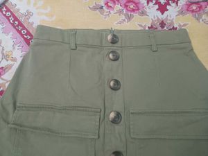 Olive Green Skirt