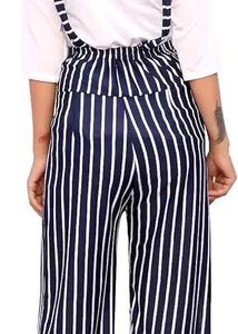 Striped High-Waisted Trousers