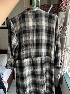 Checked Midi Dress