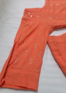 Peach Kurta Set