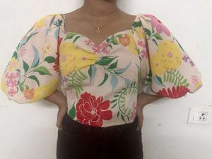 Floral Print Top only worn for photo