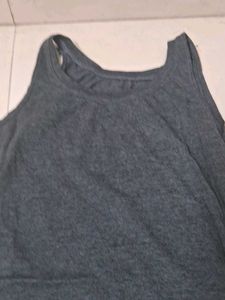 Gray Assymetrical Customised Top