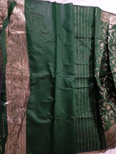 Green Floral Saree
