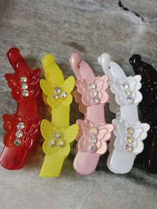Cute Flower Hair Clips - Set of 5