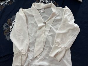 White formal wear shirt