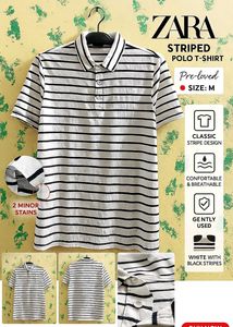 Striped ZARA Polo T-Shirt