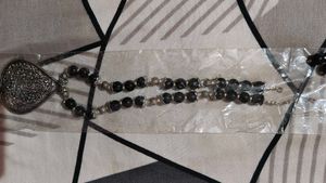 Ethnic Silver Necklace and bangles combo