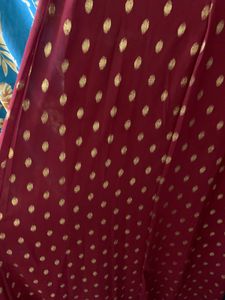 Maroon &amp; Gold Kurta Set