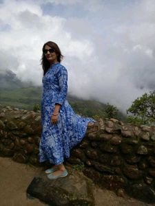 One Piece Long Printed Dress