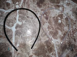 Black &amp; Iridescent Beaded Necklace