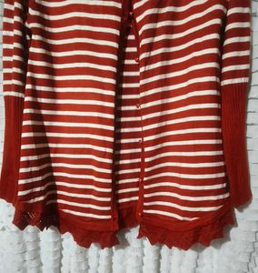 Striped Knit Cardigan